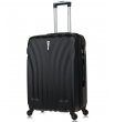 Средний чемодан спиннер L'case Phuket black (69 см)