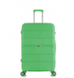 Средний чемодан спиннер L-case Singapore - Light green (68 см)