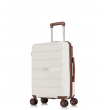 Малый чемодан спиннер L'case Singapore white (57 см)