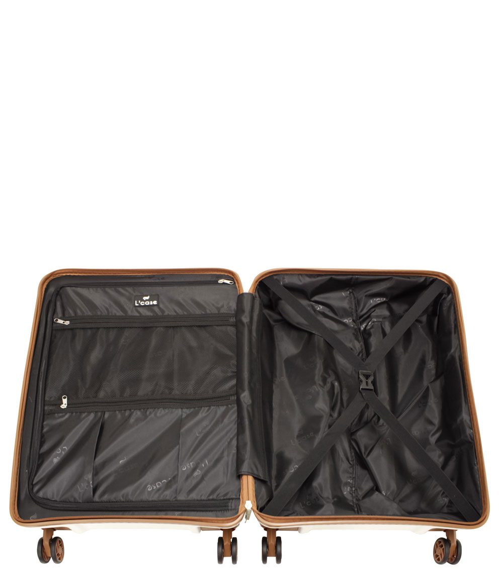 Средний чемодан L-case Berlin white